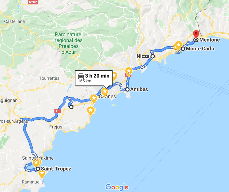 french riviera road trip 5 days